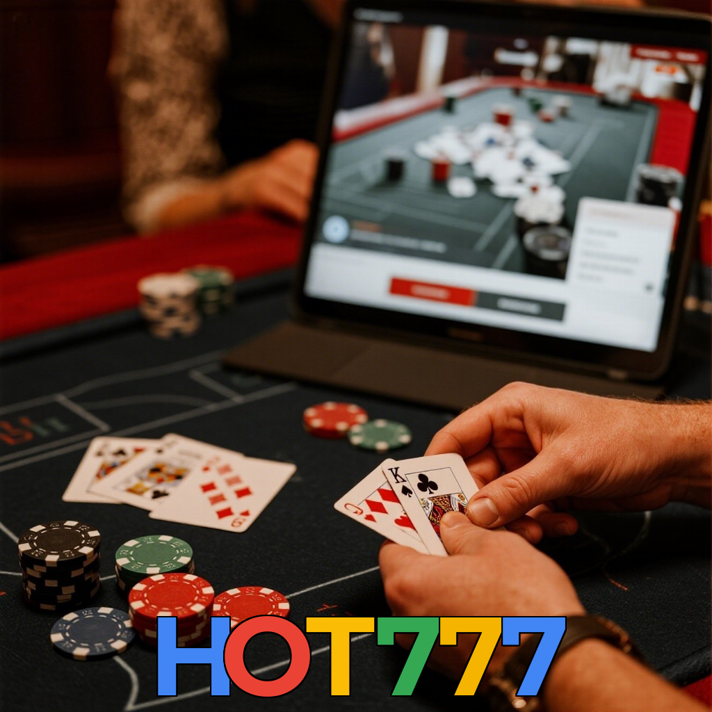 HOT777：Aposte nas mesas de poker e mostre quem é o mestre das cartas!